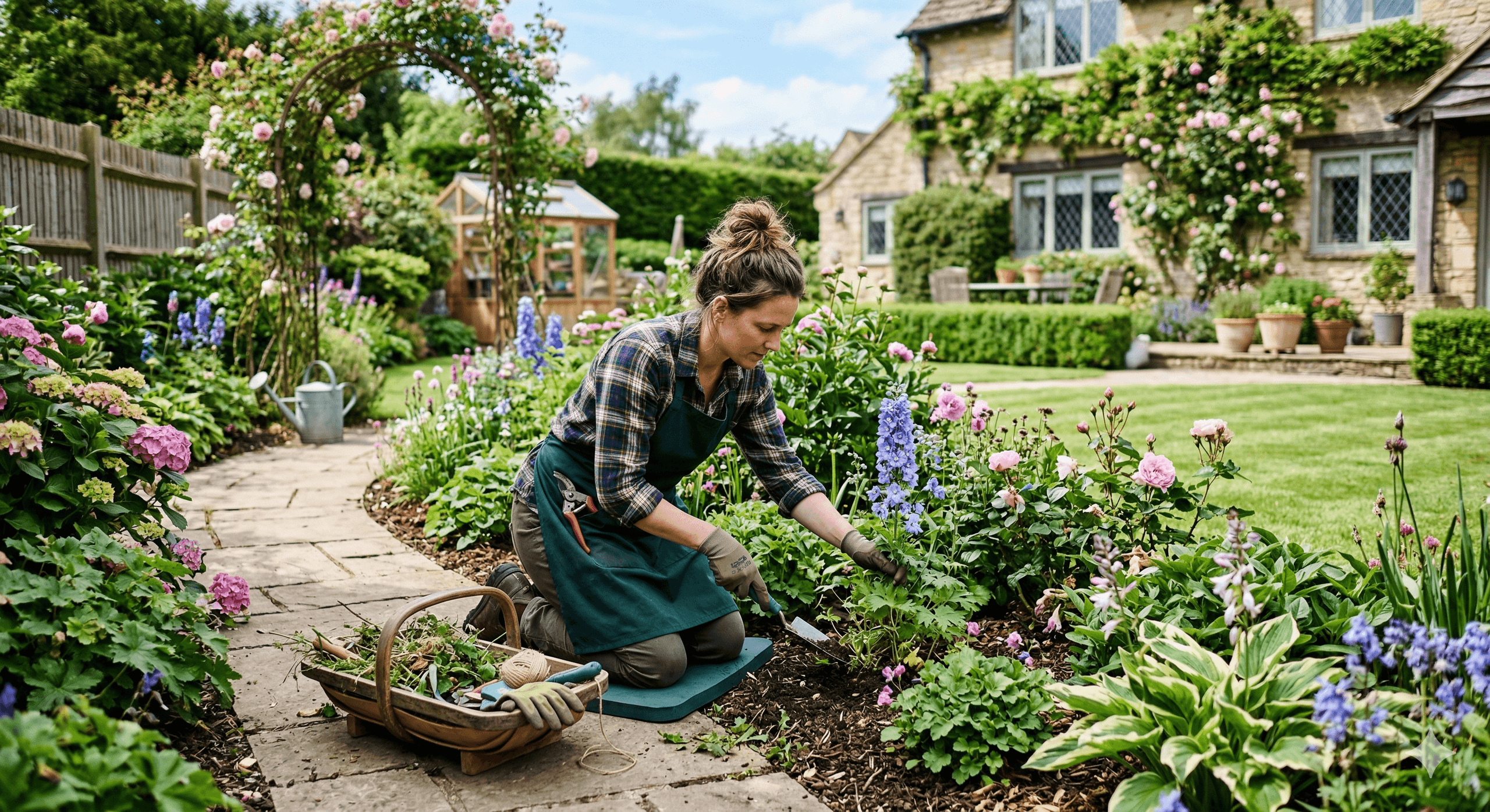 Garden maintenance background image