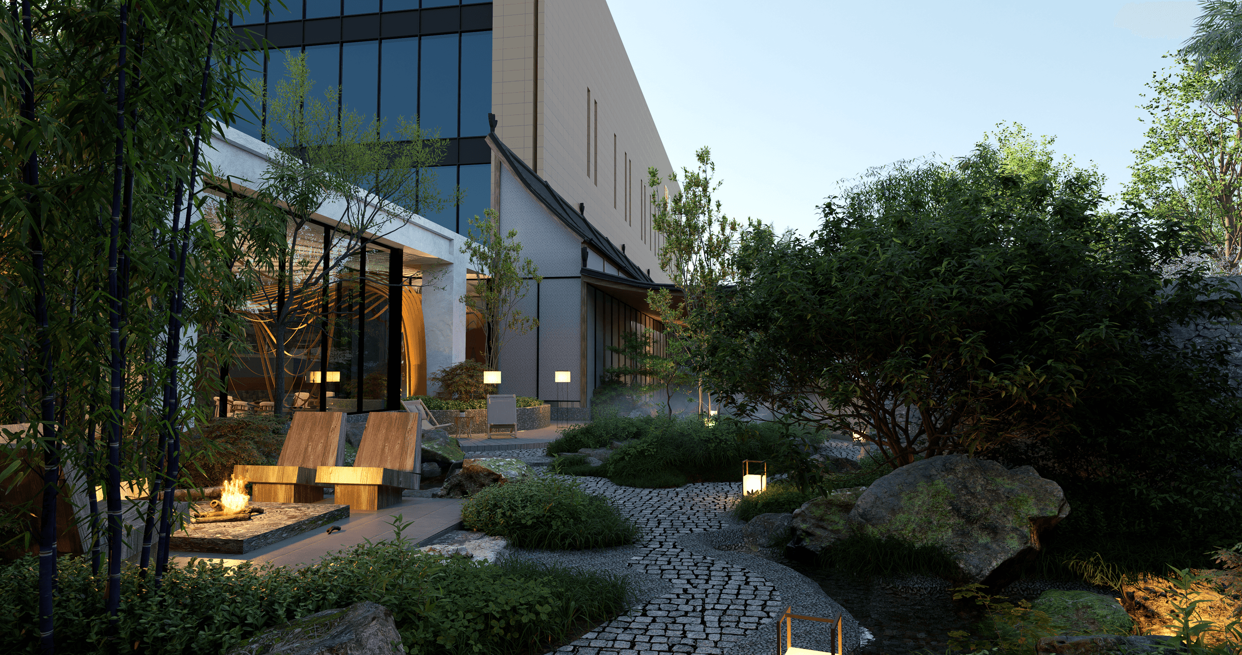 Garden installation background image
